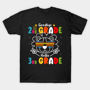 Goodbye 2nd Grade Graduation Hello 3rd Grade Last Day Of School lion T-Shirt